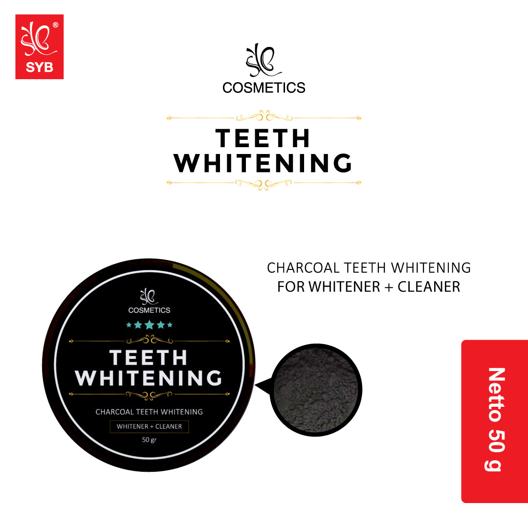 SYB COSMETICS TEETH WHITENING CHARCOAL - SYBofficial