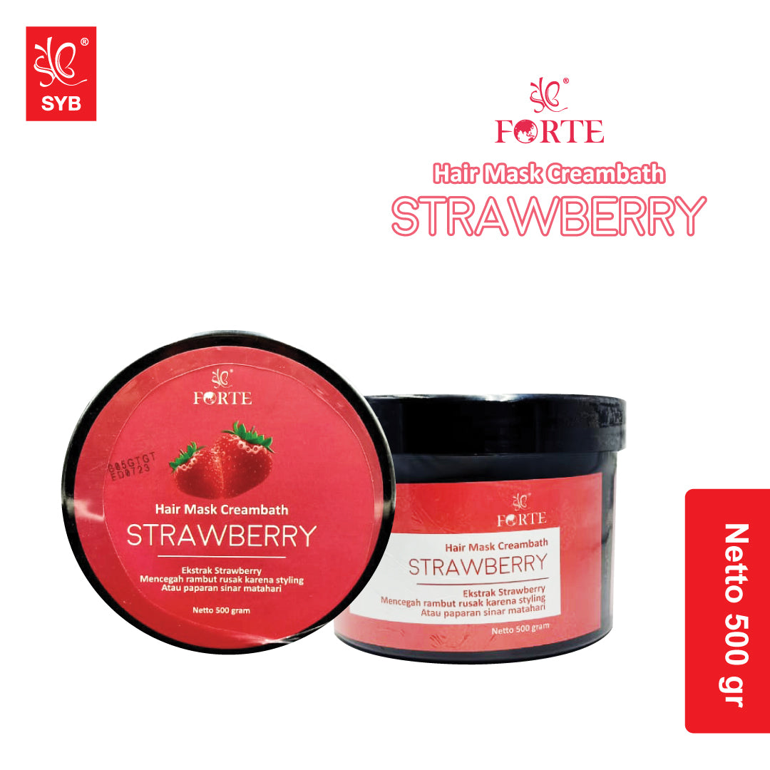 SYB FORTE HAIR MASK CREAMBATH STRAWBERRY - SYBofficial