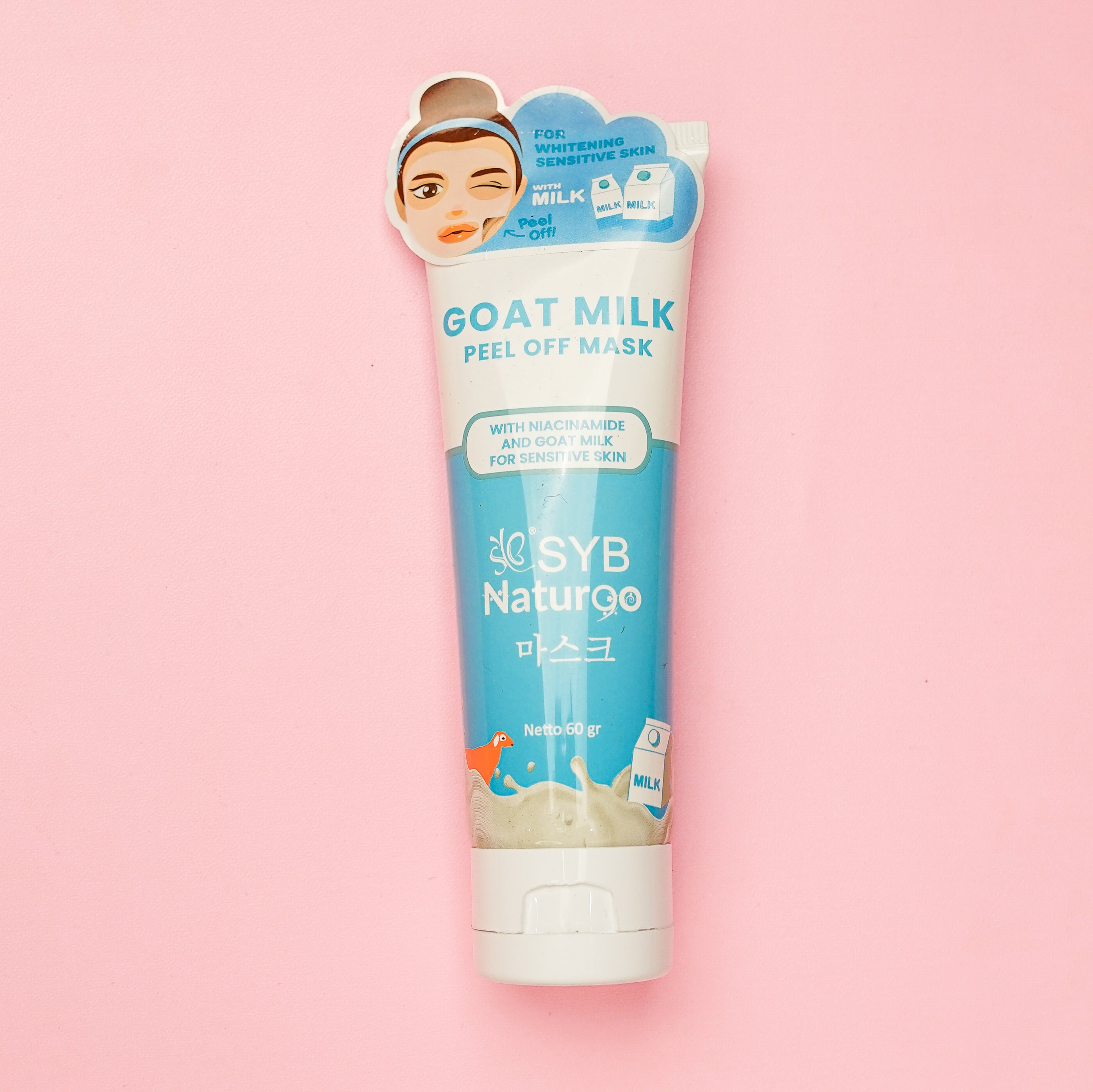SYB NATUR90 Goat Milk Peel Off Mask Tube - SYBofficial