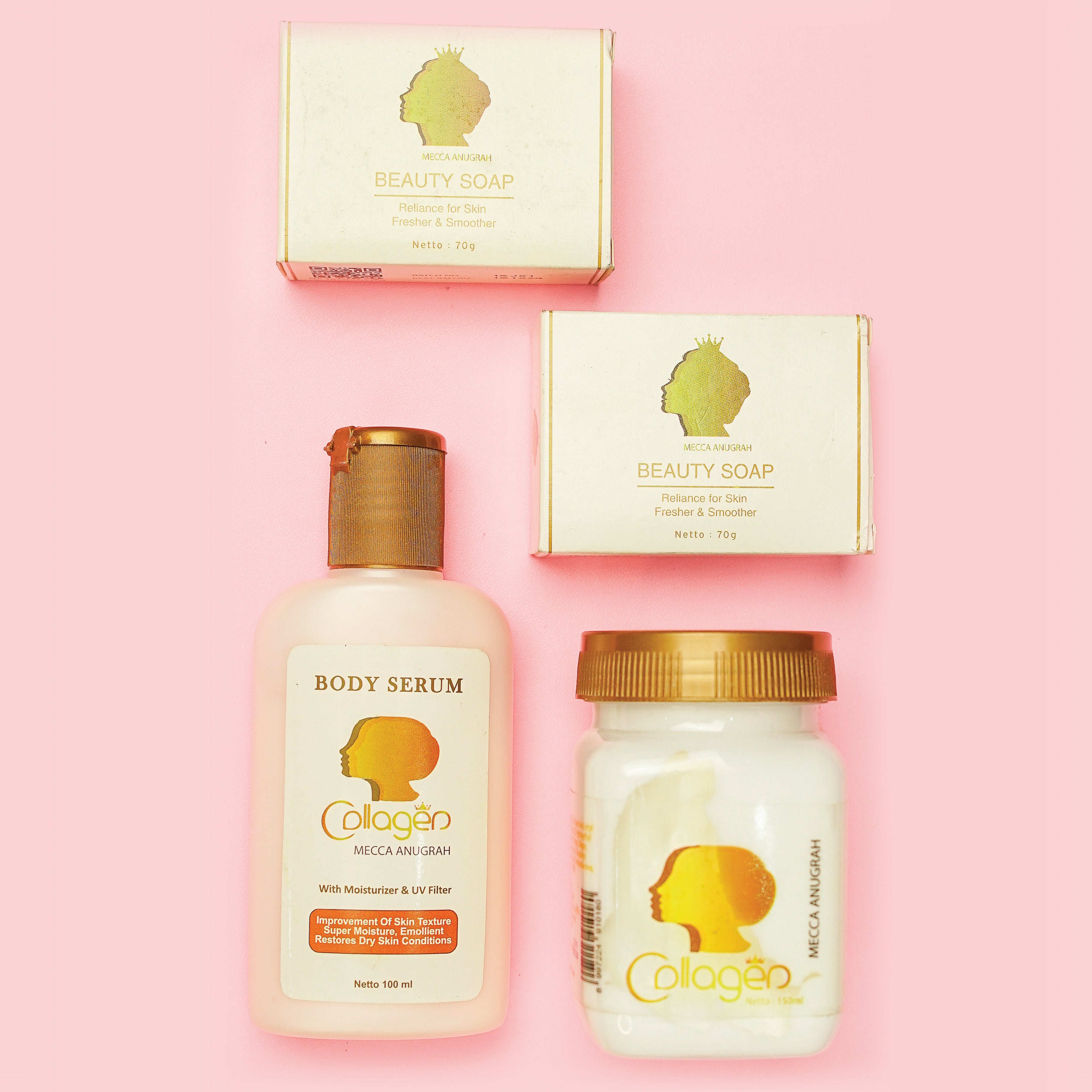 SYB PAKET LOTION COLLAGEN MECCA ANUGRAH ORIGINAL 100% ( BIBIT COLLAGEN LOTION & BODY SERUM MECCA ) - SYBofficial
