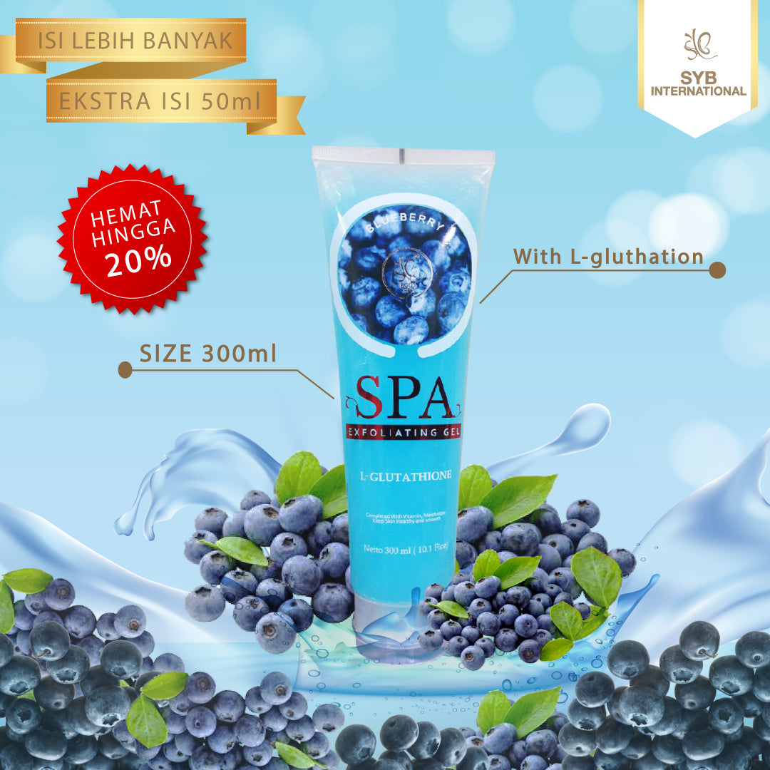 SYB BODY SPA EXFOLIATING GEL - BLUEBERRY - SYBofficial