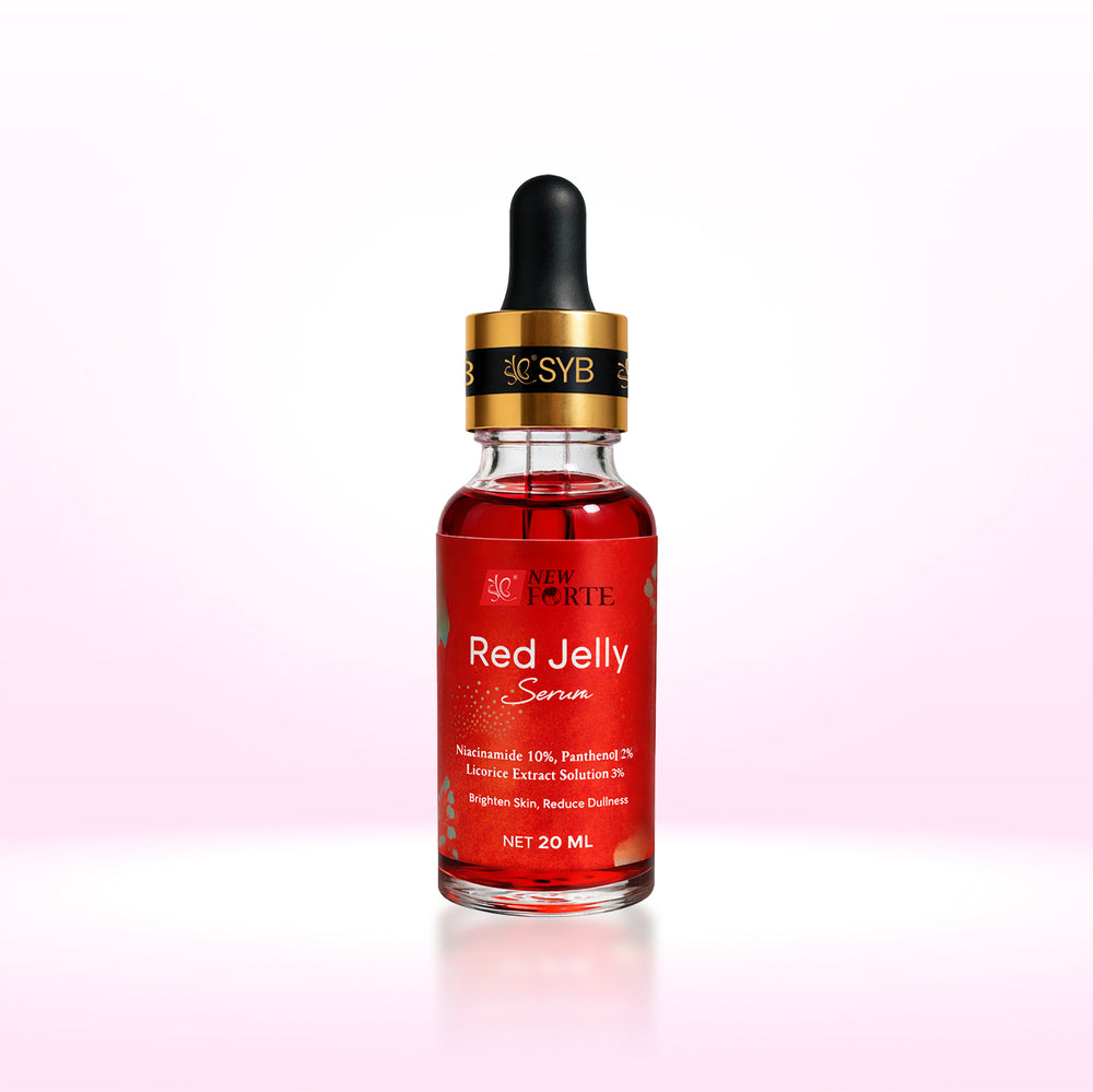 【BEST SELLER】 NEW SYB FORTE Red Jelly Serum 20ml with Niacinamide 10% untuk mencerahkan kulit wajah & mengurangi kusam - 1-REDJELLYSERUM