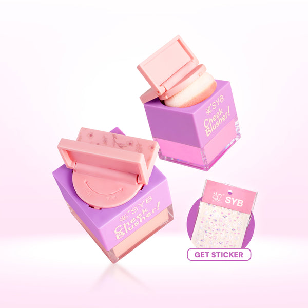NEW SYB CHEEK BLUSHER - Blush On Travel Friendly dengan Jojoba Oil GET STICKER [FLASH SALE]