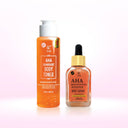 【 SYB Bundling Eksfoliasi & Brightening】- Toner Badan & NEW SYB AHA Brightening Body Serum with DNA Salmon  30gr