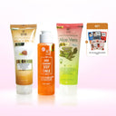 [AHA Skinboost Body Toner 100ml+Peeling Gel Aloe Vera 130ml+Peeling Gel Milk & Snail 130ml+5pcs Masker Peel Off Varian Random]