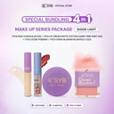 NEW SYB Paket Makeup Seri 4in1 - (Concealer+Loose Powder+Cheek Blusher+Lip Cream Cotton Candy)