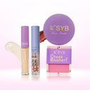 NEW SYB Paket Makeup Seri 4in1 - (Concealer+Loose Powder+Cheek Blusher+Lip Cream Cotton Candy)