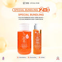 【Cakeqy Bundling Choice】 - Body Toner New Netto 250ml(+10ml Extra) + Body Toner 100ml *Get 1pc Peel Off Mask Varian Random*