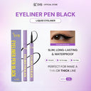 NEW SYB Eyeliner Pen Black Liquid Pensil Eyeliner Hitam Waterproof dengan Brush Halus Tahan Air dan Minyak Netto 3ml