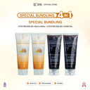 【SYB BUNDLING PACKAGE】-  Facial Glowing Peeling Gel Milk Snail & Charcoal [Exfoliating Wajah]