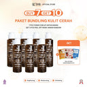 [SYB Special Bundling Buy 7 get 10] - SYB FORTE TONER BADAN with DNA SALMON + Glycolic Acid *7pcs Toner Badan+ 3 Pcs Peel Off Mask Sachet Random*