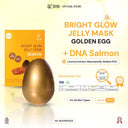 NEW SYB Bright Glow Jelly Mask Golden Egg with Sodium PCA dan DNA Salmon [Masker Wajah]