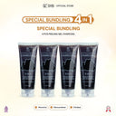 【SYB BUNDLING PACKAGE】-  Facial Glowing Peeling Gel Milk Snail & Charcoal [Exfoliating Wajah]