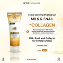[AHA Skinboost Body Toner 100ml+Peeling Gel Aloe Vera 130ml+Peeling Gel Milk & Snail 130ml+5pcs Masker Peel Off Varian Random]