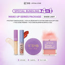 NEW SYB Paket Makeup Seri 4in1 - (Concealer+Loose Powder+Cheek Blusher+Lip Cream Cotton Candy)