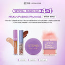 NEW SYB Paket Makeup Seri 4in1 - (Concealer+Loose Powder+Cheek Blusher+Lip Cream Cotton Candy)