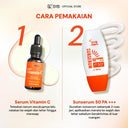 NEW SYB COSMETIC SunSerum SPF 50+ PA+++ dengan 5X Ceramide & Ectoin 40ml Perlindungan Ganda untuk Wajah