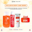 【SYB Exclusive Body Care Series 】- Bundling AHA Skinboost Body Toner 250ml(+10ml Extra) + Toner Badan 100ml + Whitening Cream Lipatan Kulit 0% Paraben - AHA Toner 250ml+AHA Toner 100ml+Cream Lipatan