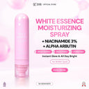 NEW SYB【NEW LAUNCH WHITE ESSENCE MOISTURIZING SPRAY】Alpha Arbutin+ Niacinamide 3% Instant Glow & All Day Bright untuk semua Jenis Kulit - 1PC WHITE ESSENCE MOISTURIZING SPRAY 100ML