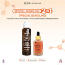 【 SYB Bundling Eksfoliasi & Brightening】- Toner Badan & NEW SYB AHA Brightening Body Serum with DNA Salmon  30gr