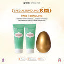 NEW SYB Bright Glow Jelly Mask Golden Egg with Sodium PCA dan DNA Salmon [Masker Wajah]