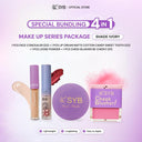 NEW SYB Paket Makeup Seri 4in1 - (Concealer+Loose Powder+Cheek Blusher+Lip Cream Cotton Candy)