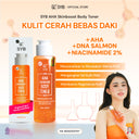 NEW SYB AHA Skinboost Body Toner [Toner Badan dengan kandungan Glycolic Acid, DNA Salmon & Niacinamide 2%] untuk Kulit Cerah Halus dan Bersih