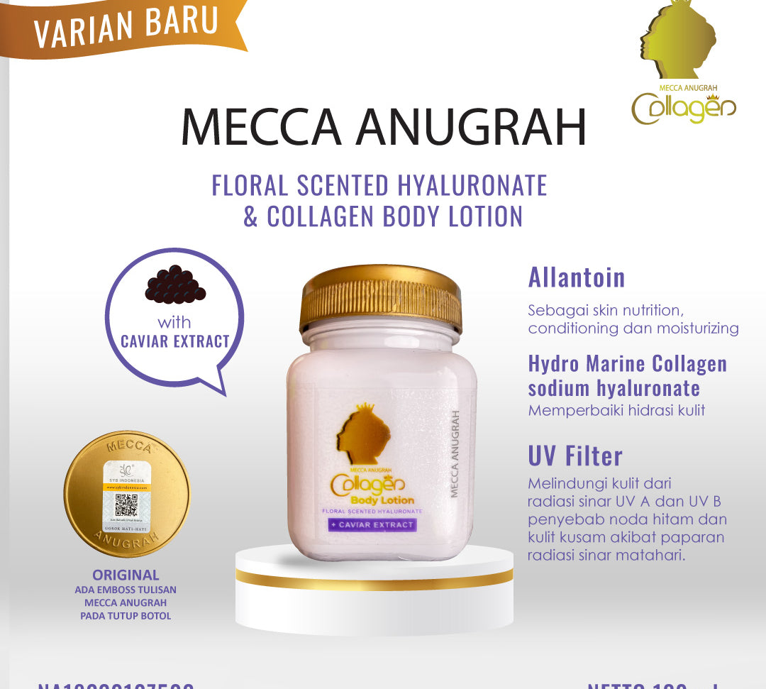 Mecca Anugrah Collagen Body Lotion by SYB Original 100% (Bitcol)