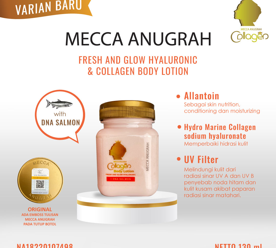 Mecca Anugrah Collagen Body Lotion by SYB Original 100% (Bitcol)