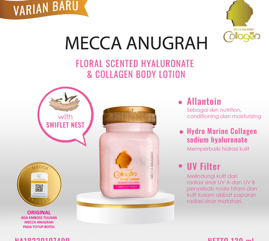 Mecca Anugrah Collagen Body Lotion by SYB Original 100% (Bitcol)