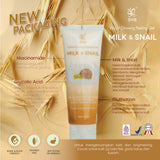 SYB FACIAL GLOWING PEELING GEL WITH MILK & SNAIL - PEELING GEL SNAIL