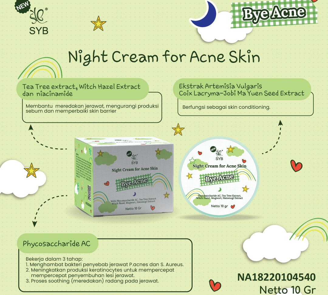 SYB PAKET SKINCARE 4 IN 1 ( PAKET SKINCARE ACNE)