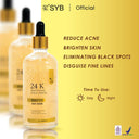 NEW SYB 24K Whitening Gold Serum Body Serum dengan Niacinamide 4% & Sodium Hyaluronate Mencerahkan & Melembabkan Kulit 100ml - 1Pcs - 24k Gold Serum
