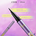 NEW SYB Eyeliner Pen Black Liquid Pensil Eyeliner Hitam Waterproof dengan Brush Halus Tahan Air dan Minyak Netto 3ml