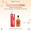 【 SYB Bundling Eksfoliasi & Brightening】- Toner Badan & NEW SYB AHA Brightening Body Serum with DNA Salmon  30gr