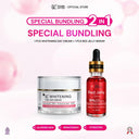 NEW SYB【WHITENING DAY CREAM】NIACINAMIDE 10% + TRANEXAMID ACIS 0,5% Tone-Up Cream For Natural Glow 10GR - 1PC DAY CREAM WHITENING+ 1PC RED JELLY SERUM