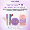 NEW SYB Paket Makeup Seri 4in1 - (Concealer+Loose Powder+Cheek Blusher+Lip Cream Cotton Candy)