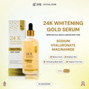 NEW SYB 24K Whitening Gold Serum Body Serum dengan Niacinamide 4% & Sodium Hyaluronate Mencerahkan & Melembabkan Kulit 100ml - 1Pcs - 24k Gold Serum