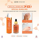 【 SYB Bundling Eksfoliasi & Brightening】- Toner Badan & NEW SYB AHA Brightening Body Serum with DNA Salmon  30gr