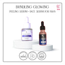 PAKET BUNDLING GLOWING (PEELING SERUM+SERUM FOR MAN SKIN LIGHTENING)