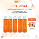 [BUNDLING 5pc *FREE 2pc MASKER RANDOM*]-  NEW SYB AHA SKINBOOST BODY TONER DNA SALMON (Toner Eksfoliasi Angkat Daki)