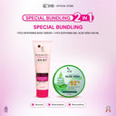 SPECIAL BUNDLING 2in1 Moist (New SYB Whitening Body Serum With Collagen +Soothing & Moisture Gel Aloevera)