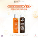 Bundling 2in1 Toner Badan - AHA Toner + Toner Coklat [Toner Angkat Daki with Niacinamide & Glycolic Acid]