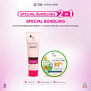 SPECIAL BUNDLING 2in1 Moist (New SYB Whitening Body Serum With Collagen +Soothing & Moisture Gel Aloevera)