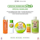 Bundling 5in1 (AHA Skinboost Body Toner+Bibit Body Wash 270ml+Lotion Bibit+Scrub Bibit DNA 100ml+In-Fuse DNA)