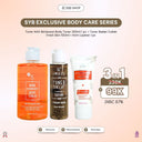 [SYB Exclusive Body Care Series] - Bundling AHA Skinboost Body Toner 250ml + Toner Badan 100ml + Whitening Cream Lipatan Kulit 0% Paraben