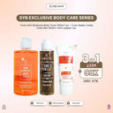 [SYB Exclusive Body Care Series] - Bundling AHA Skinboost Body Toner 250ml + Toner Badan 100ml + Whitening Cream Lipatan Kulit 0% Paraben