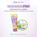 BUNDLING 2in1 Depilatory Cream + Soothing Gel [Paket Pembersih Bulu & Melembabkan Kulit]    - DEPILATORY CREAM + SOOTHING GEL ALOEVERA SNAIL 92