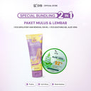 SYB PAKET 2IN1 PEMBERSIH BULU & PELEMBAB KULIT (DEPILATORY HAIR REMOVAL + SOOTHING GEL ALOEVERA 92%)