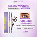 SYB EYEBROW PENCIL with Vitamin E & Soybean Oil [Tersedia 2 warna : Grey & Dark Brown]